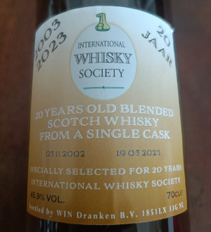 20y Blended Scotch whisky